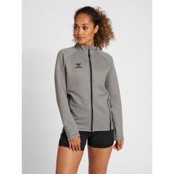 Bluza do piłki ręcznej damska Hummel Cima XK zapinana na zamek. Szare bluzy sportowe damskie Hummel, s, bez wzorów, z dresówki, bez kaptura, do piłki ręcznej. W wyprzedaży za 232.50 zł.