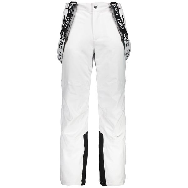 Spodnie narciarskie softshell CMP. Białe spodnie snowboardowe męskie CMP, l, bez wzorów, z materiału, narciarskie. Za 549.20 zł.