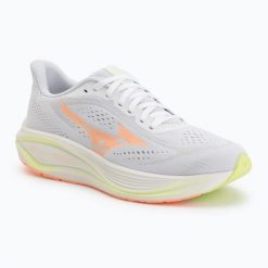 Buty do biegania damskie Mizuno Neo Cosmo 2. Białe obuwie sportowe damskie Mizuno, bez wzorów, z materiału, do biegania. Za 589.99 zł.
