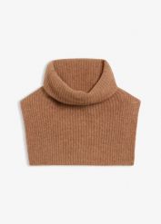 Szal typu komin z domieszką wełny z alpaki. Niebieskie szaliki i chusty damskie bonprix, bez wzorów, z wełny. Za 124.99 zł.