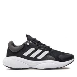 Buty do biegania adidas. Czarne buty sportowe męskie Adidas, bez zapięcia, do biegania. Za 229.99 zł.