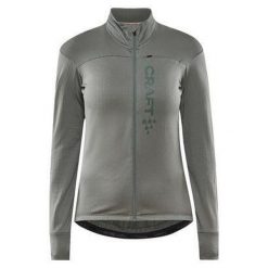 Damski jersey z długim rękawem Craft Core Bike Subz. Zielone obuwie sportowe damskie Craft, bez wzorów, z jersey, rowerowe. W wyprzedaży za 290.00 zł.