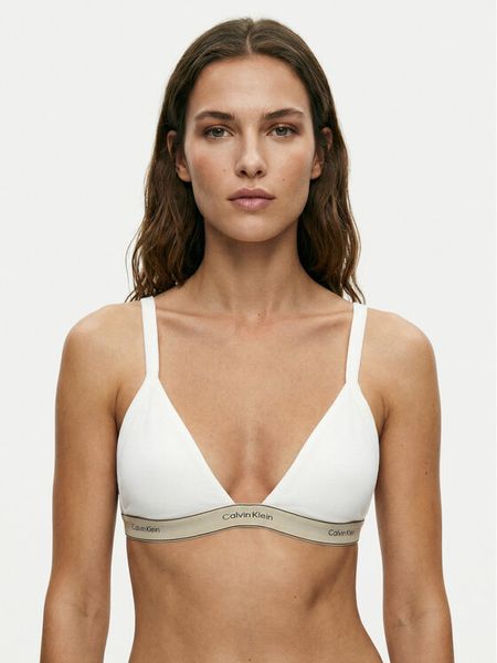Calvin Klein Underwear Biustonosz braletka LV00QF8369 Biały. Białe biustonosze Calvin Klein Underwear, bez wzorów, z bawełny. Za 109.99 zł.