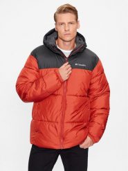 Columbia Kurtka zimowa Puffect™ Hooded Jacket 200841 Pomarańczowy Regular Fit. Brązowe kurtki męskie Columbia, na zimę, m, bez wzorów, z syntetyku, bez kaptura. Za 520.19 zł.