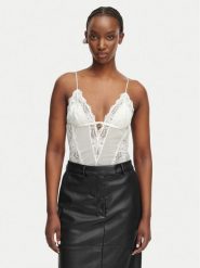 Patrizia Pepe Body 2I0143/A602-W146 Biały. Białe body damskie Patrizia Pepe, bez wzorów, z syntetyku. Za 639.99 zł.