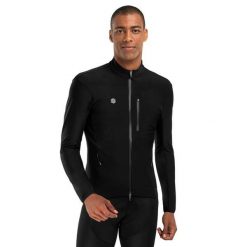 Kurtka rowerowa softshell męska J3 Seymour. Czarne kurtki męskie SIROKO, m, bez wzorów, z softshellu, bez kaptura. Za 382.00 zł.
