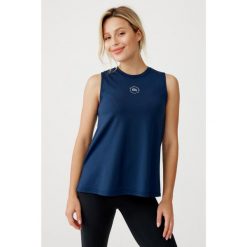 Damski top sportowy szybkoschnąca Rough Radical Classic Top. Niebieskie koszulki sportowe damskie ROUGH RADICAL, m, bez wzorów, bez kołnierzyka, bez ramiączek, na fitness i siłownię. Za 109.00 zł.