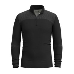 Bluza termoaktywna męska Smartwool Intraknit Thermal Merino Base Layer 1/4 Zip. Niebieskie bluzy męskie Smartwool, l, bez wzorów, bez kaptura, narciarskie. Za 519.99 zł.