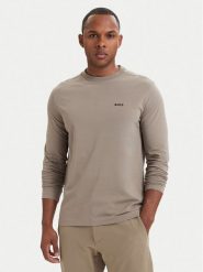 BOSS Longsleeve 50506365 Beżowy ciemny Regular Fit. Brązowe bluzki z długim rękawem męskie Boss, m, bez wzorów, z bawełny, bez kołnierzyka. Za 319.99 zł.