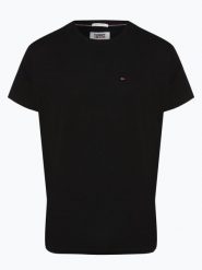 Tommy Jeans T-shirt Mężczyźni Bawełna czarny, XXL. Czarne t-shirty męskie Tommy Jeans, m, bez wzorów, z bawełny, bez kołnierzyka. Za 149.95 zł.