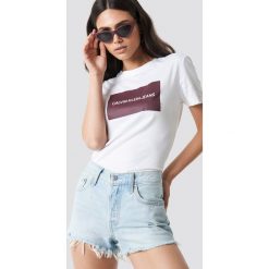 Calvin Klein T-shirt Institutional Box Slim Fit - White. T-shirty damskie marki Calvin Klein. Za 161.95 zł.