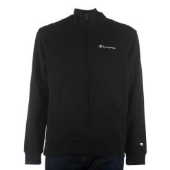 Bluza Champion Z Zamkiem Na Pełny Czarny Dorosłych. Czarne bluzy męskie Champion, m, bez wzorów, z bawełny, bez kaptura. Za 189.00 zł.