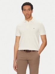 Tommy Hilfiger Polo Vertical MW0MW38951 Żółty Regular Fit. Żółte koszulki polo męskie Tommy Hilfiger, m, bez wzorów, z bawełny, bez ramiączek. Za 249.99 zł.