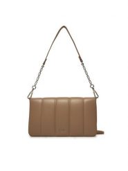 Calvin Klein Torebka Line Quilt Shoulder Bag K60K612787 Brązowy. Brązowe torebki do ręki damskie Calvin Klein, bez wzorów, ze skóry, bez dodatków. Za 279.99 zł.
