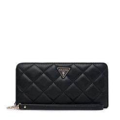Portfel Guess. Czarne portfele damskie Guess, z aplikacjami. Za 294.99 zł.