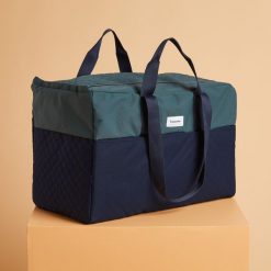Torba do transportu sprzętu jeździeckiego DUFFLE 65 l. Niebieskie torby i plecaki dziecięce FOUGANZA, z materiału, duże. Za 249.99 zł.