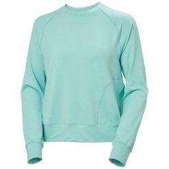 Bluza damska Helly Hansen Tyri. Niebieskie swetry damskie Helly Hansen, bez wzorów, eleganckie, bez kołnierzyka, bez ramiączek, bez kaptura. Za 400.50 zł.