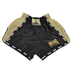 Szorty Metal Boxe Thai/Kick Extrem. Czarne krótkie spodenki sportowe męskie METAL BOXE, bez wzorów, na fitness i siłownię. Za 149.50 zł.