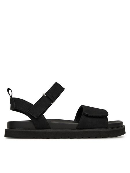 JENNY Sandały HY86009-21 Czarny. Czarne sandały damskie Jenny, bez wzorów, z materiału, bez obcasa, na płaskiej podeszwie, bez zapięcia. Za 119.99 zł.