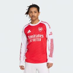 Koszulka Arsenal 25/26 Long Sleeve Home Authentic. Białe koszulki sportowe męskie Adidas, m, bez wzorów, bez kołnierzyka, bez ramiączek, do piłki nożnej. Za 699.00 zł.