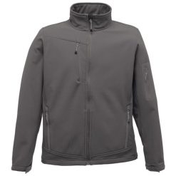 Męski Softshell Arcola. Czarne kurtki sportowe męskie Regatta, l, bez wzorów, z softshellu, trekkingowe. Za 355.99 zł.