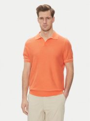 BOSS Polo H-Jianluca 50537654 Pomarańczowy Regular Fit. Brązowe koszulki polo męskie Boss, m, bez wzorów, z bawełny, bez ramiączek. Za 399.99 zł.