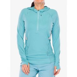 Bluza z kapturem damska Black Diamond Alpenglow Pro Hoody. Niebieskie bluzy damskie Black Diamond, bez wzorów, z kapturem, wspinaczkowe. Za 335.99 zł.