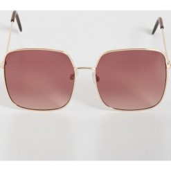 Kwadratowe okulary przeciwsłoneczne - Brązowy. Okulary przeciwsłoneczne damskie marki Sinsay. Za 19.99 zł.