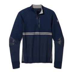 Bluza termoaktywna męska Smartwool Intraknit Merino Tech 1/4 Zip. Niebieskie bluzy męskie Smartwool, m, bez wzorów, bez kaptura. Za 459.99 zł.