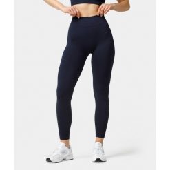 Legginsy bezszwowe push-up Carpatree Elite granatowe. Legginsy damskie Carpatree, s, bez wzorów, z elastanu, z podwyższonym stanem, na fitness i siłownię. W wyprzedaży za 169.99 zł.