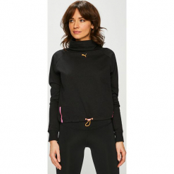 Puma - Bluzka. Czarne bluzki damskie Puma, z bawełny, z golfem. Za 219.90 zł.