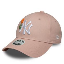 Czapka z daszkiem New Era. Czerwone czapki i kapelusze damskie New Era, bez wzorów. Za 129.99 zł.