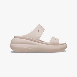 Sandały damskie na platformie Crocs CRUSH. Brązowe skarpety damskie Crocs, bez wzorów. W wyprzedaży za 219.00 zł.