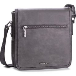 Saszetka LANETTI - RM0119 Szary. Szare saszetki męskie Lanetti, ze skóry ekologicznej, młodzieżowe. Za 119.99 zł.