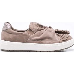 Marco Tozzi - Buty. Szare obuwie sportowe damskie Marco Tozzi, z materiału. W wyprzedaży za 99.90 zł.