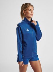 Kurtka damska Hummel hmlcore xk. Niebieskie kurtki damskie Hummel, xs, bez wzorów, z materiału, bez kaptura. Za 182.70 zł.