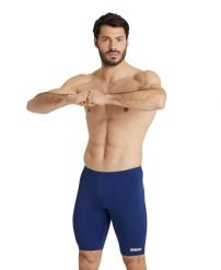 Kąpielówki męskie spodenki jammery do pływania treningowe Arena Board. Niebieskie kąpielówki męskie Arena, m, bez wzorów, z denimu, na fitness i siłownię. Za 101.98 zł.
