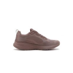 Buty sportowe Sneakersy damskie, Bobs Squad Chaos - Face Off. Brązowe obuwie sportowe damskie Skechers, bez wzorów, trekkingowe. Za 259.99 zł.