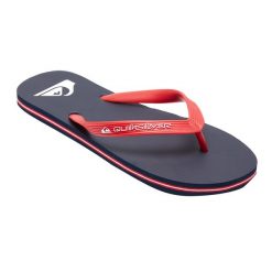 Japonki plażowe męskie Quiksilver Molokai Core. Czerwone klapki męskie Quiksilver, z gumy, sportowe. Za 84.99 zł.