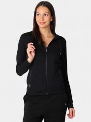 Sweter damski Luhta Erika. Czarne swetry damskie Luhta, m, bez wzorów, z materiału, eleganckie, bez kołnierzyka, bez ramiączek, długie, bez kaptura. Za 399.00 zł.