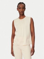 Rinascimento Bluzka CFC0127888003 Beżowy Regular Fit. Brązowe bluzki damskie Rinascimento, xl, bez wzorów, z syntetyku, bez kołnierzyka, bez ramiączek. Za 279.99 zł.