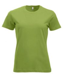Clique New Classic-T Women - Klasyczny T-shirt z bawełny, współczesny krój. Zielone t-shirty damskie CLIQUE, l, bez wzorów, z bawełny, klasyczne, bez kołnierzyka. Za 104.55 zł.