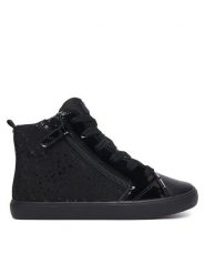 Geox Sneakersy J Gisli Girl J664ND 0AU02 C9999 S Czarny. Czarne buty sportowe dziewczęce Geox, bez wzorów, ze skóry, bez zapięcia. Za 249.99 zł.