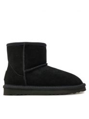 Mjuka Śniegowce Yukon NYUKO201Q S Czarny. Czarne buty zimowe dziewczęce Mjuka, ze skóry, bez zapięcia. Za 299.99 zł.