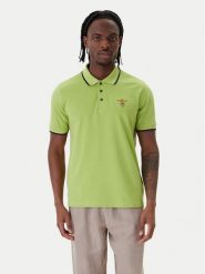 Aeronautica Militare Polo 261PO1308UP00082 Zielony Regular Fit. Zielone koszulki polo męskie Aeronautica Militare, m, bez wzorów, z bawełny, bez ramiączek. Za 279.99 zł.
