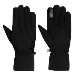 Rękawiczki trekkingowe Jack Wolfskin Highloft. Czarne rękawiczki męskie Jack Wolfskin, na zimę, bez wzorów, sportowe. Za 189.99 zł.