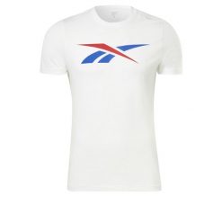 Koszulka męska Reebok Gs Vector Tee. Białe koszulki sportowe męskie Reebok, m, bez wzorów, bez kołnierzyka, bez ramiączek. Za 66.99 zł.