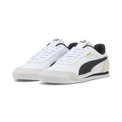 Sneakersy unisex PUMA Turino II OG PUMA White Black Vapor Gray Gold. Białe obuwie sportowe damskie Puma, bez wzorów, do piłki nożnej. Za 269.00 zł.