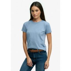 Koszulka damska Superdry Essential Logo. Niebieskie t-shirty damskie Superdry., xs, bez wzorów, klasyczne, bez kołnierzyka. Za 149.35 zł.
