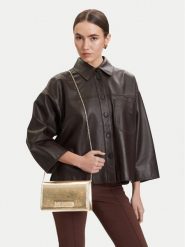 LOVE MOSCHINO Torebka JC4345PP0OKQ0900 Złoty. Żółte torebki do ręki damskie Love Moschino, bez wzorów, ze skóry, wizytowe, bez dodatków. Za 548.99 zł.